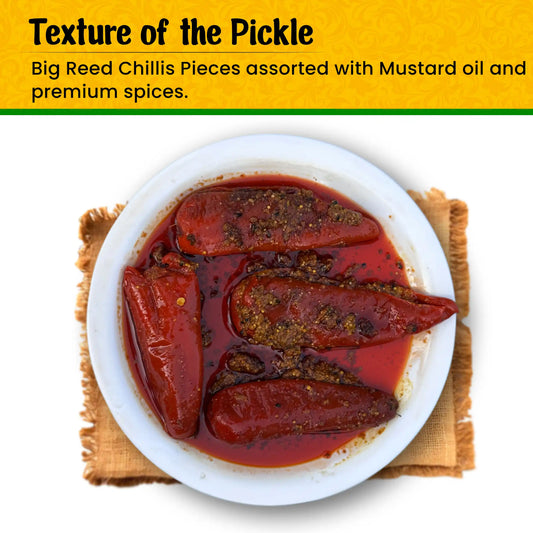 Homemade Red Chilli Bharwa Pickle