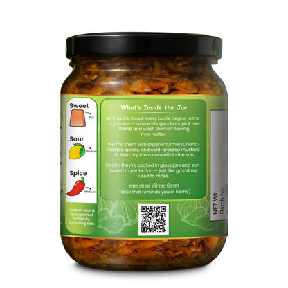 Homemade Garlic Pickle (Lahsun ka Achar) – Preservative-Free | Prakritik Swad