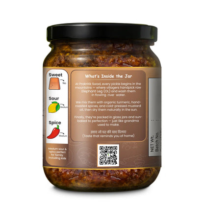 Homemade Yum Foot (Oal) Pickle – Preservative-Free | Prakritik Swad