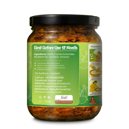 Homemade Garlic Pickle (Lahsun ka Achar) – Preservative-Free | Prakritik Swad