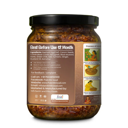 Homemade Yum Foot (Oal) Pickle – Preservative-Free | Prakritik Swad