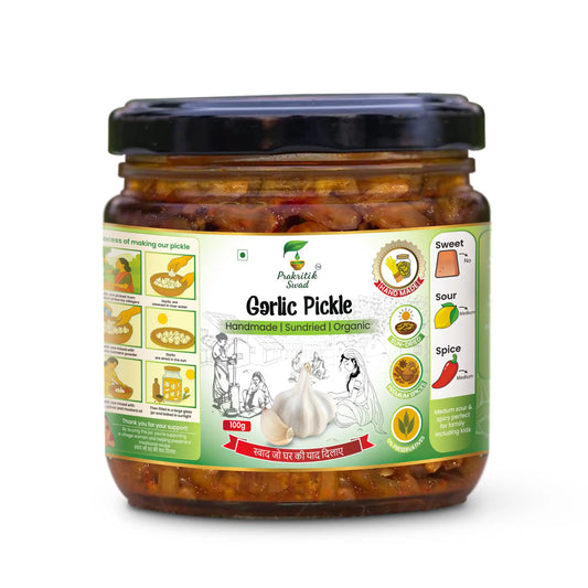 Homemade Garlic Pickle (Lahsun ka Achar) – Preservative-Free | Prakritik Swad