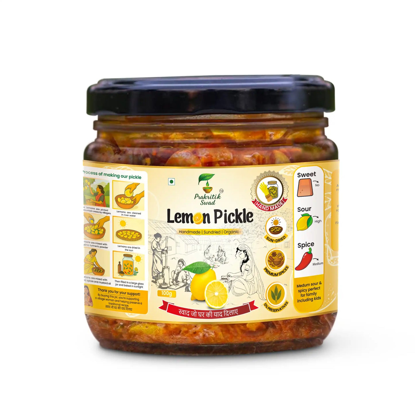 Handmade Lemon Pickle | Nimbu ka Achar