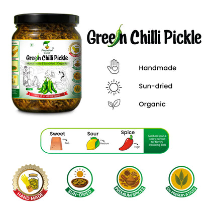 Handmade Green Chilli Pickle | Mirchi ka Achar
