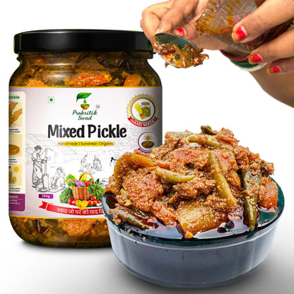 Handmade Mixed Pickle | Mix Achar or Panchranga Achar