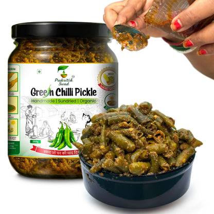 Handmade Green Chilli Pickle | Mirchi ka Achar