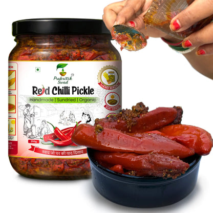 Homemade Red Chilli Bharwa Pickle