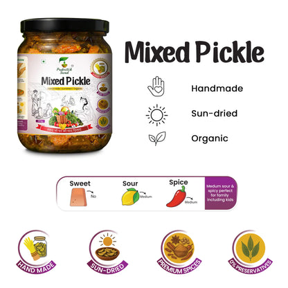 Handmade Mixed Pickle | Mix Achar or Panchranga Achar