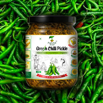 Handmade Green Chilli Pickle | Mirchi ka Achar