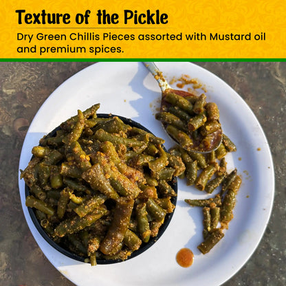 Handmade Green Chilli Pickle | Mirchi ka Achar