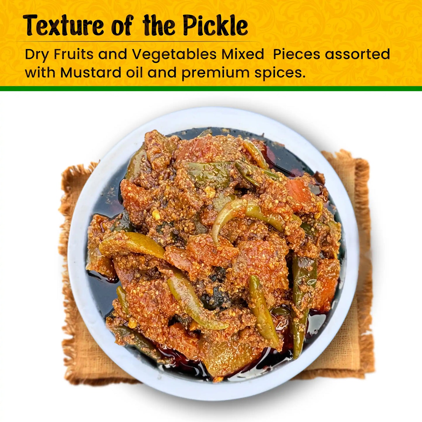 Handmade Mixed Pickle | Mix Achar or Panchranga Achar