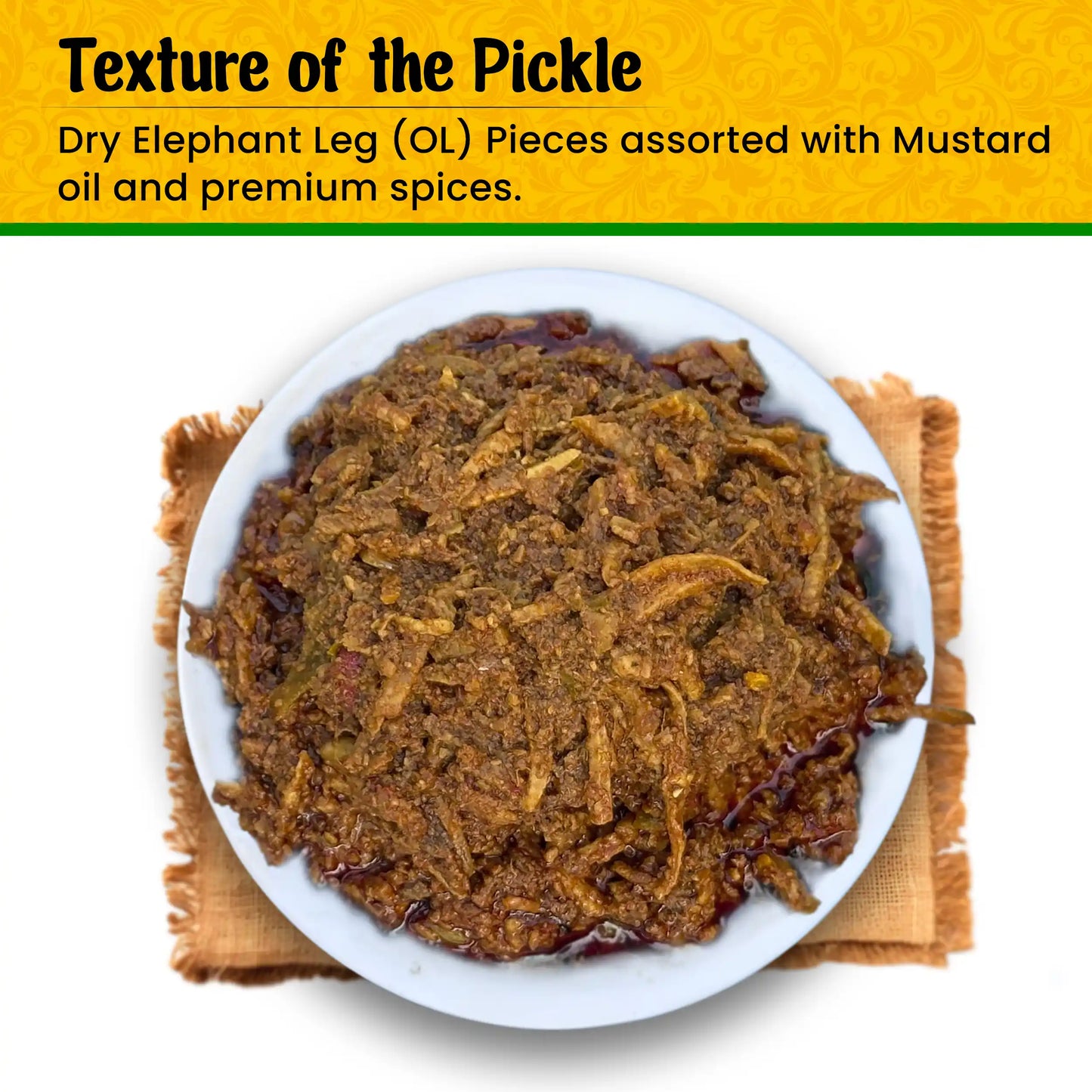 Homemade Yum Foot (Oal) Pickle – Preservative-Free | Prakritik Swad