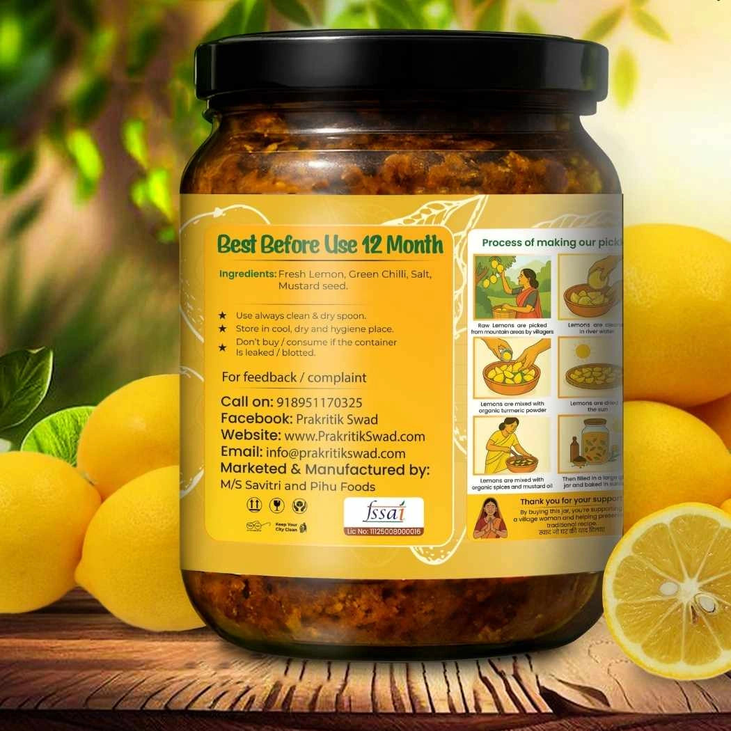 Jar of a spice mix with a label on a wooden surface surrounded by lemons
