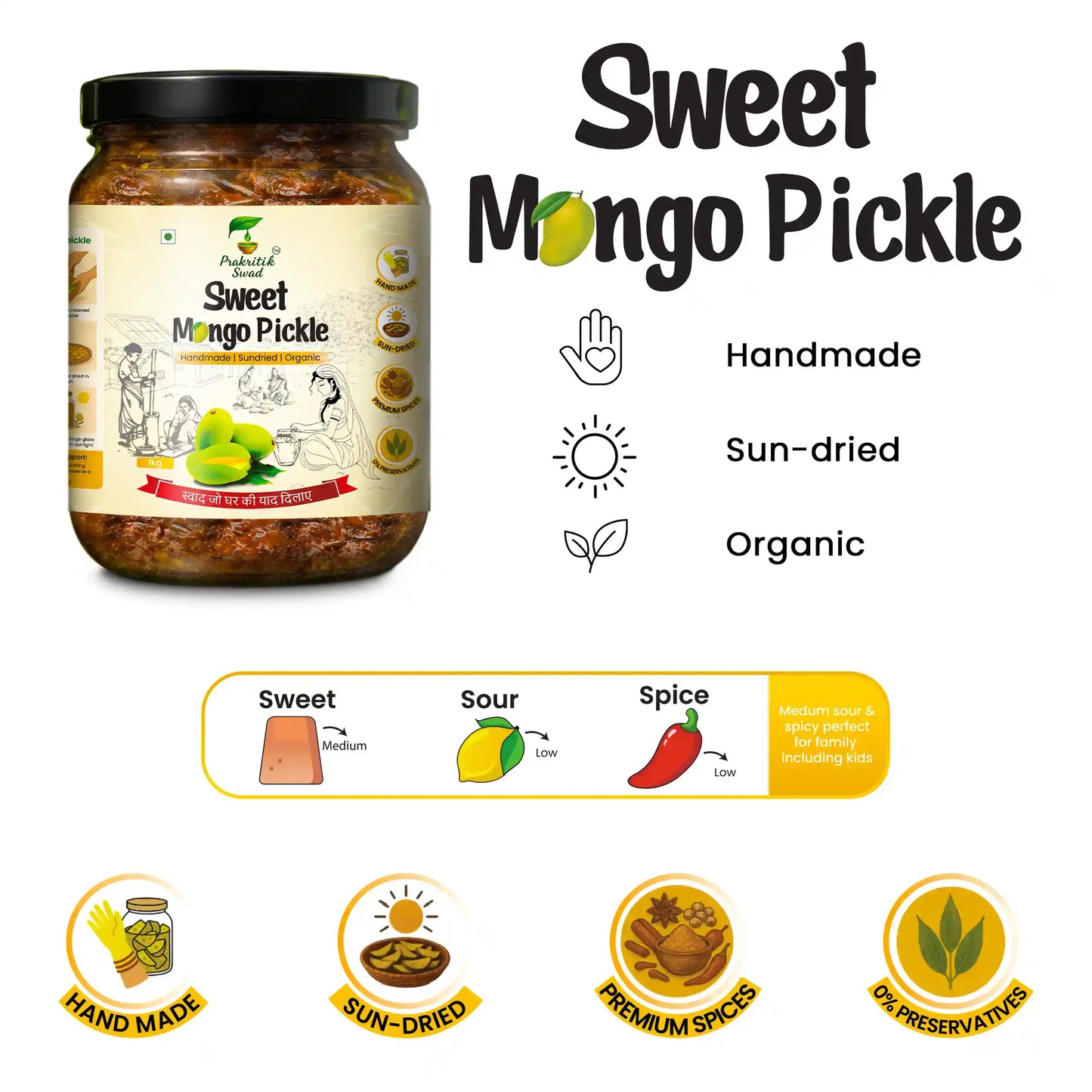 Handmade Sweet Mango Pickle | Meetha Aam Ka Achar