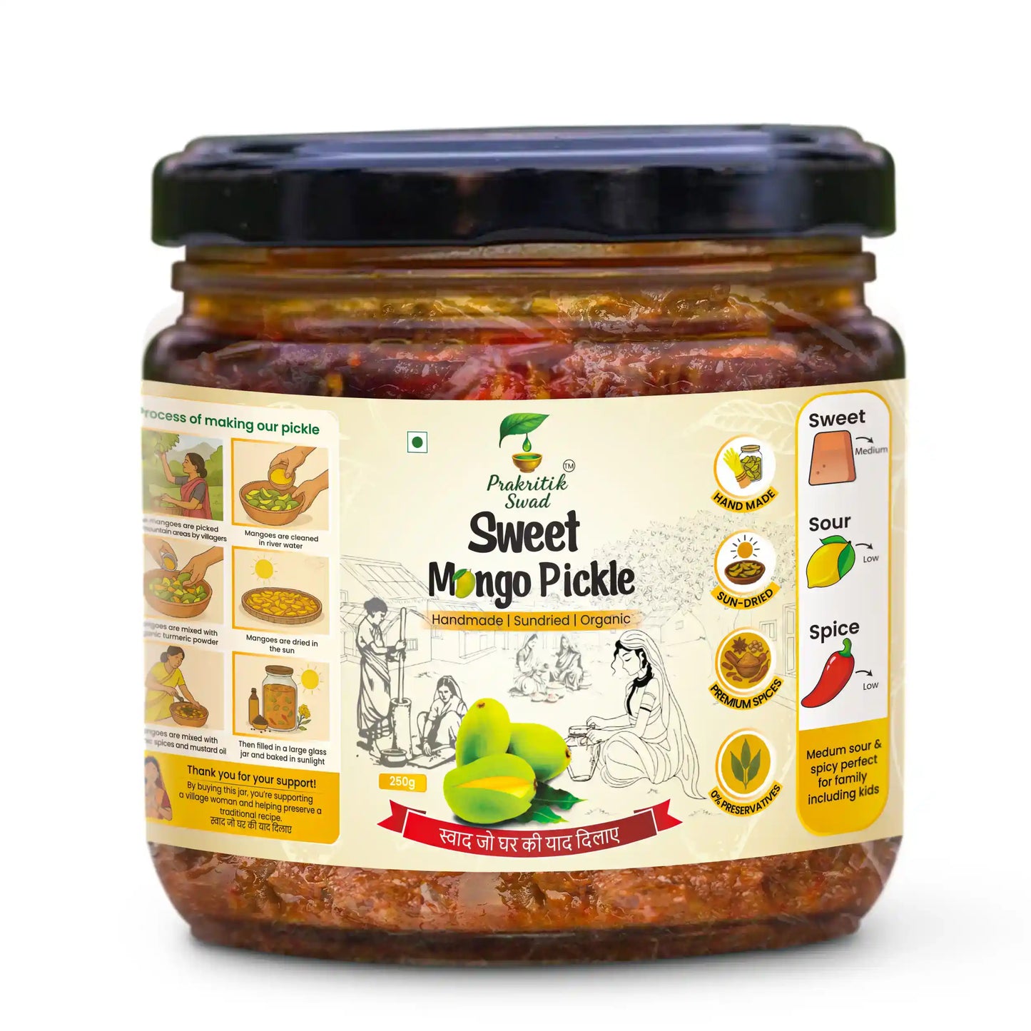 Handmade Sweet Mango Pickle | Meetha Aam Ka Achar